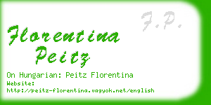 florentina peitz business card